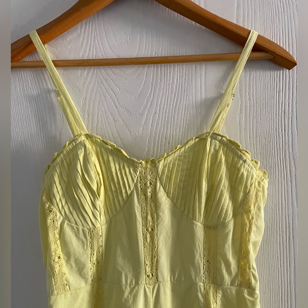 Urban Outfitters Yellow Romper 100% Cotton Size XS - Picture 3 of 10